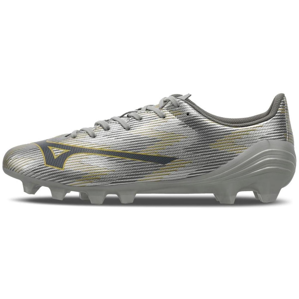 Chuteira de Campo Masculina Mizuno Alpha II Select MD 44 Prata
