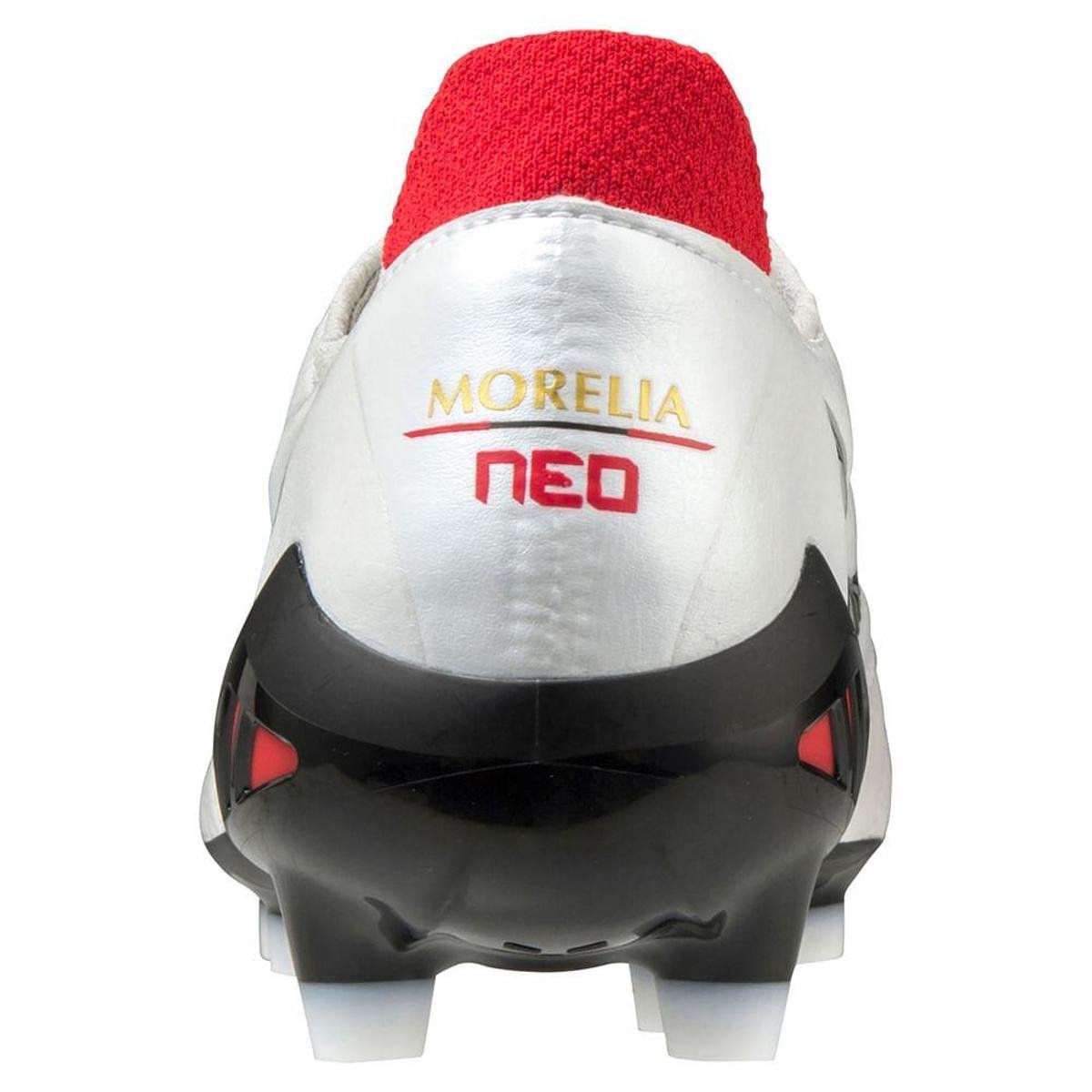 Mizuno Morelia Neo 3ホワイト Chuteira de Campo Masculina Mizuno Morelia Neo III Elite - Branco