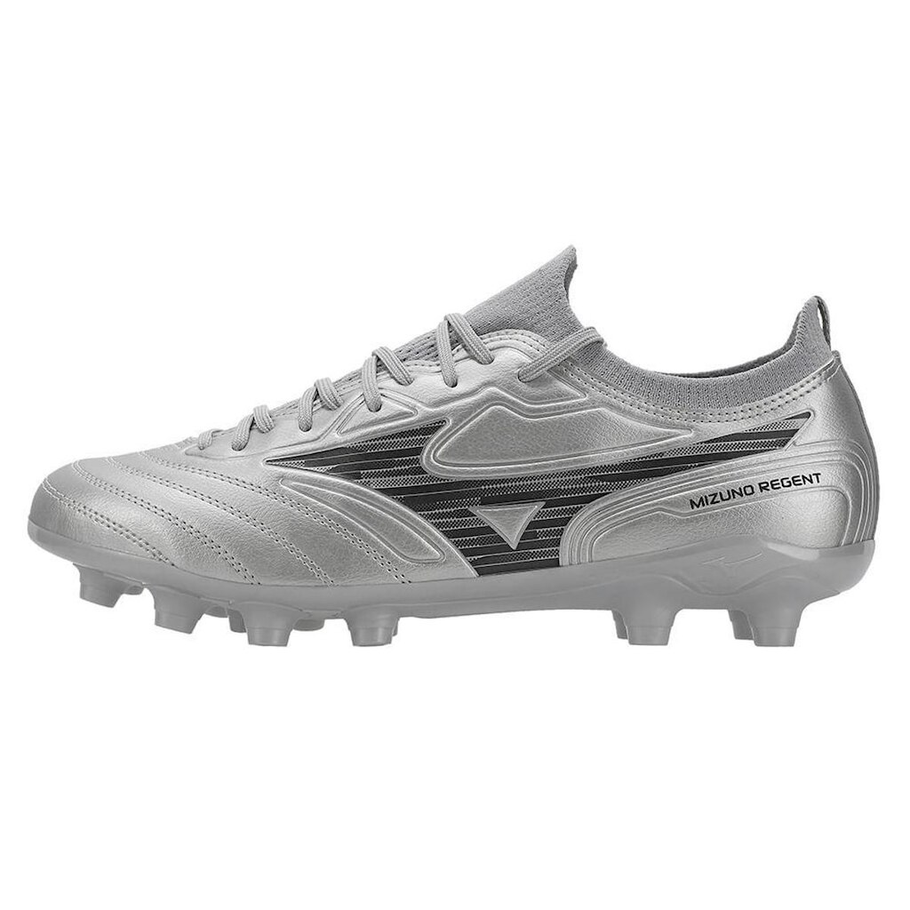 Chuteira de Campo Mizuno Regent MD Masculina 41 Prata