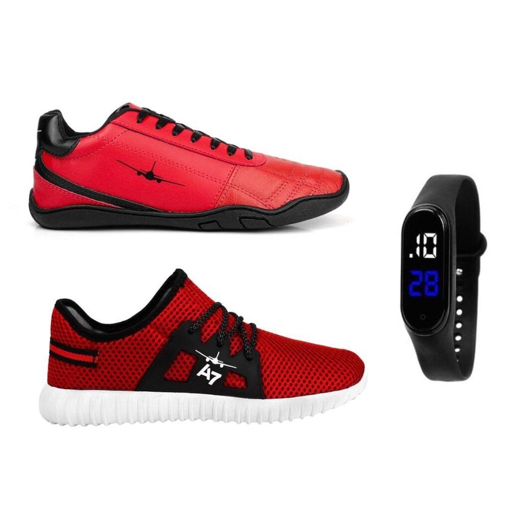 Chuteira De Futsal A7 + Tênis Eazy + Relógio