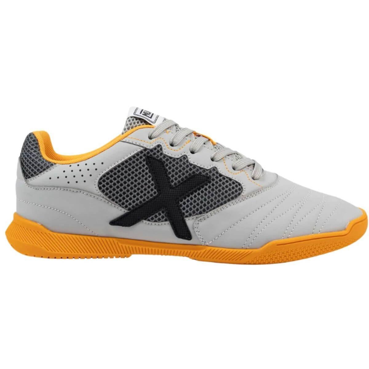 Chuteira de Futsal Debut 04 2025 - Munich - Cinza+Laranja | Netshoes