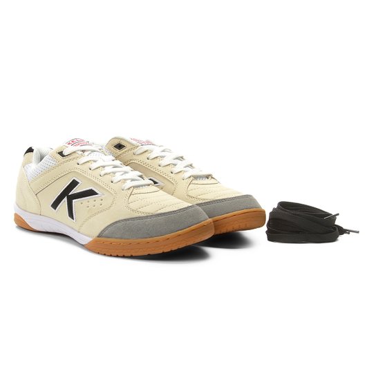 Chuteira de Futsal Kelme Precision LNFS - Off White Menor preço em Chuteira de Futsal Kelme Precision LNFS - Off White