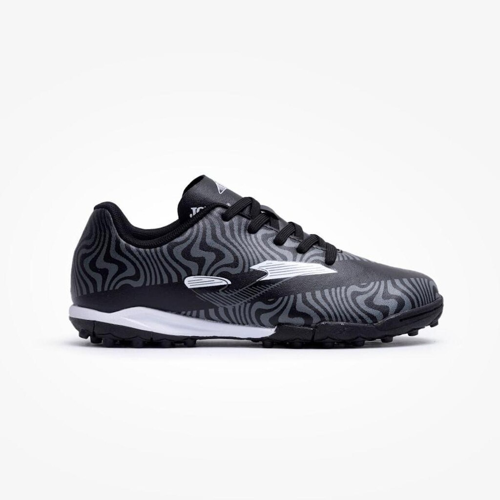 Chuteira de Society Joma Evolution Infantil - Preto e Branco