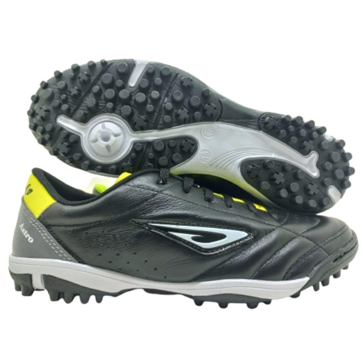 Chuteira Diavolo Couro Astro Futebol Society Menor preço em Chuteira Diavolo Couro Astro Futebol Society