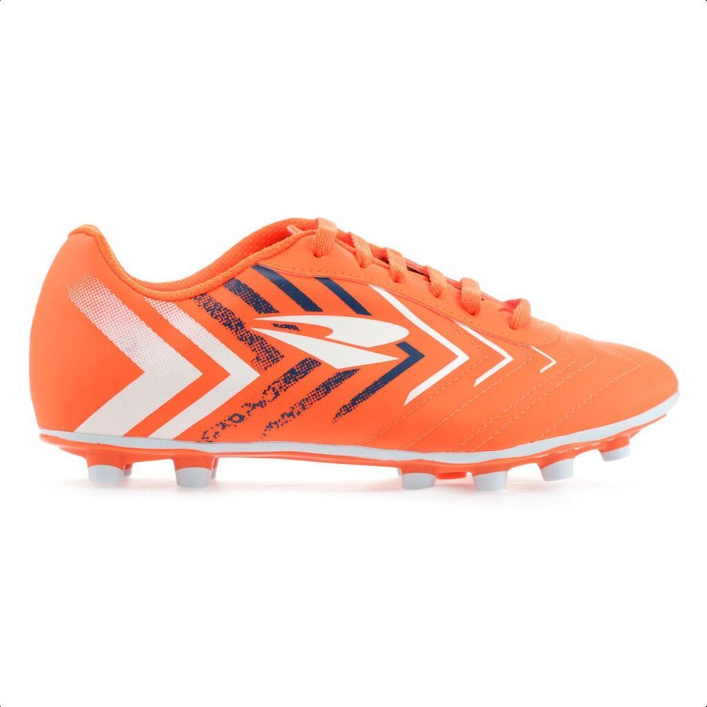 Chuteira Dray Campo 122 Laranja e Branco - Masculina