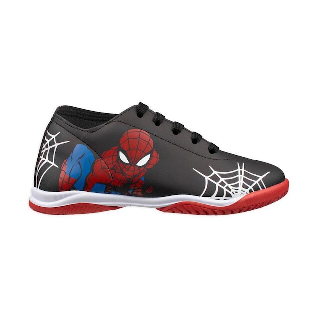 Chuteira Dray Futsal Marvel Homem Aranha Infantil Preto - Preto | Netshoes
