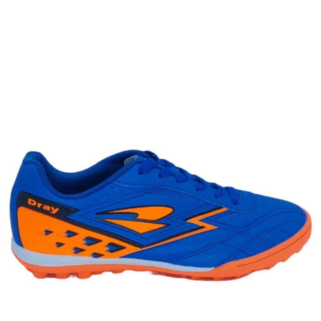 Chuteira Dray Society Topfly Azul + Laranja