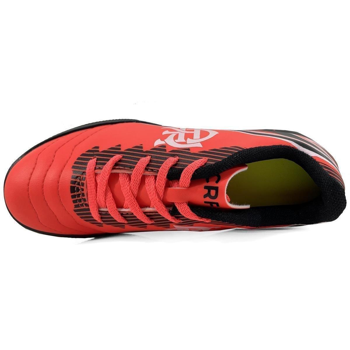 Chuteira Flamengo Society Oxn Dynamic 2 Infantil - Vermelho