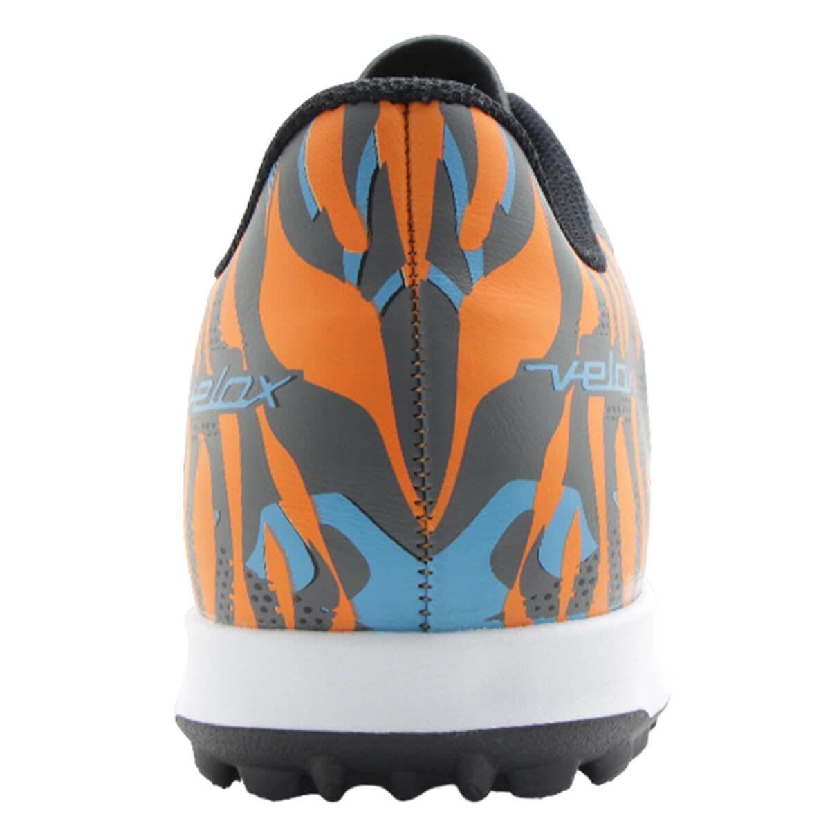 Chuteira Futebol Society Velox 6 X-Pro 2 Adulto - OXN - Preto+