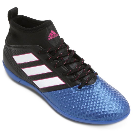 Chuteira Futsal Adidas Ace 17.3 IN - Preto+Azul é ruim? Chuteira Futsal Adidas Ace 17.3 IN - Preto+Azul é boa?