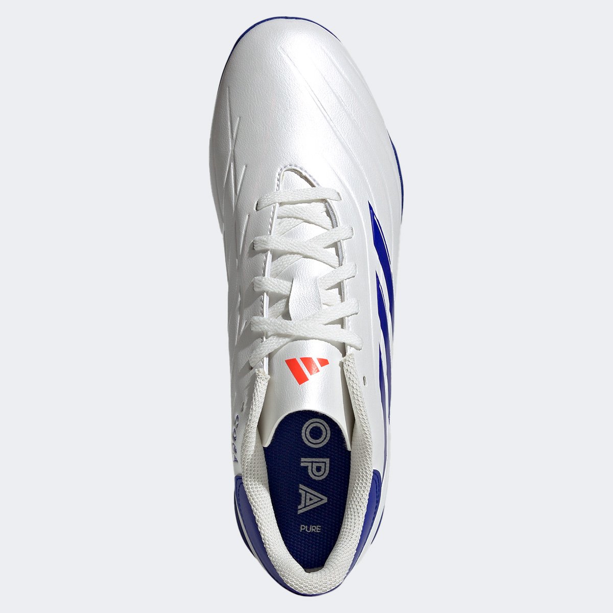 Chuteira Futsal Adidas Copa Pure 23 Club Unissex - Branco+Azul