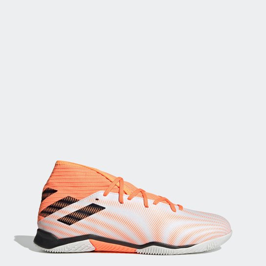 Chuteira Futsal Adidas Nemeziz Messi 20 3 - Laranja+Preto Menor preço em Chuteira Futsal Adidas Nemeziz Messi 20 3 - Laranja+Preto