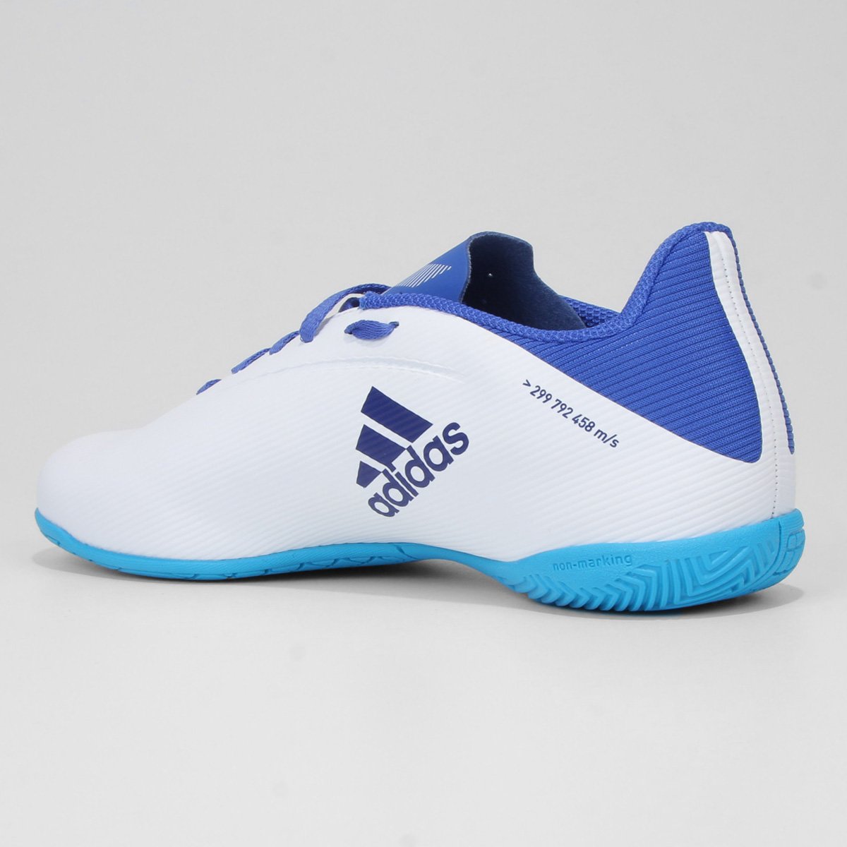 Chuteira Futsal Adidas X Speedflow 21 4 - Branco+Marinho | Netshoes