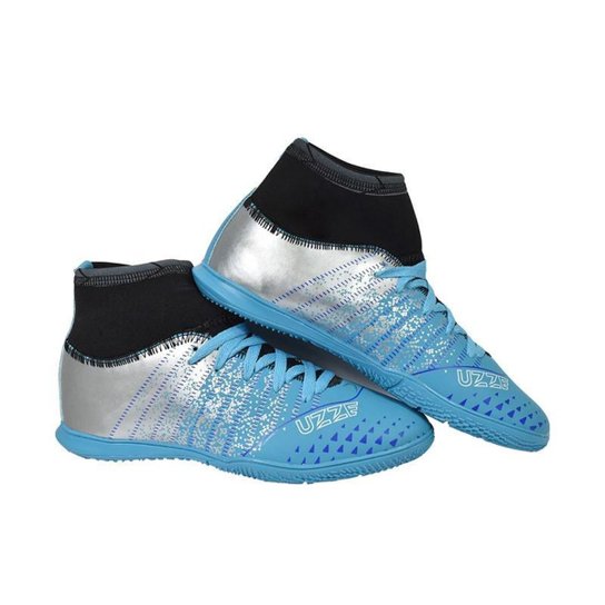 Chuteira Futsal Nike Cano Alto Azul Chuteira Futsal Bota Cano Alto