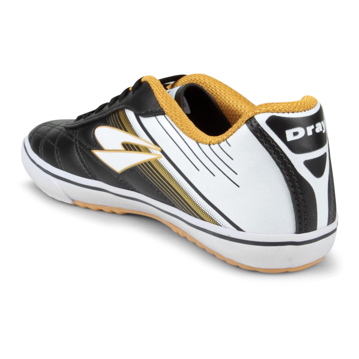 Chuteira Futsal Dray Domínio Preto+Dourado Netshoes