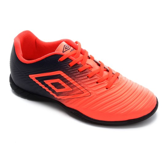 Chuteira Futsal Fifty III Umbro - Coral+Azul Menor preço em Chuteira Futsal Fifty III Umbro - Coral+Azul