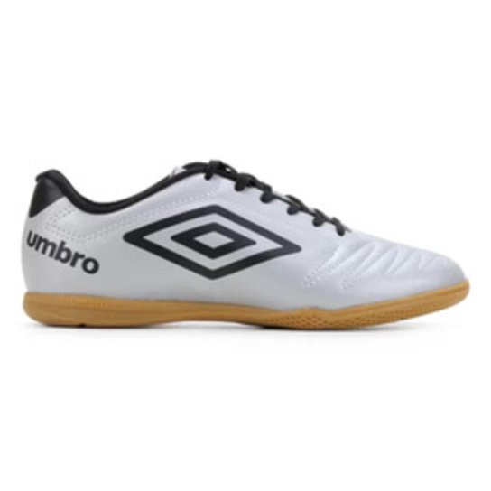 Chuteira Futsal Indoor Profissional Umbro Classic Edition - Cinza Menor preço em Chuteira Futsal Indoor Profissional Umbro Classic Edition - Cinza