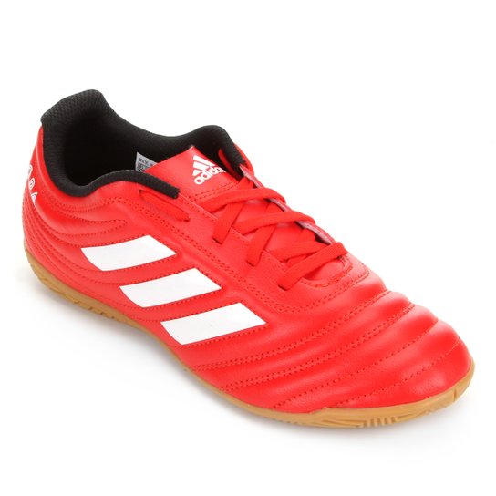 Chuteira Futsal Infantil Adidas Copa 20 4 IN Jr - Vermelho+Branco