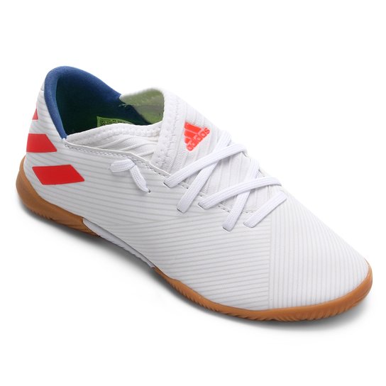 Chuteira Futsal Infantil Adidas Nemeziz Messi 19 3 IN - Branco é ruim? Chuteira Futsal Infantil Adidas Nemeziz Messi 19 3 IN - Branco é boa?