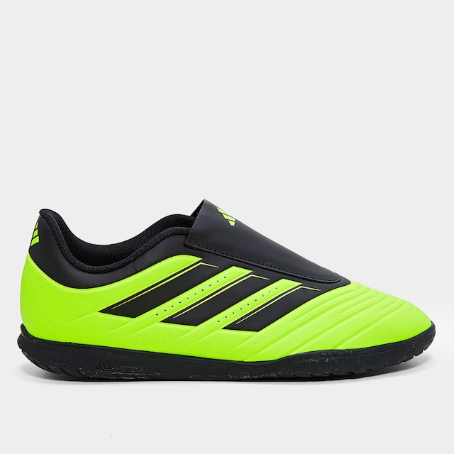 Chuteira Futsal Infantil Adidas Rabisco II S/ Cadarço - Chumbo