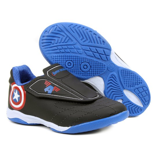 Chuteira Futsal Infantil Marvel Capitão América II - Preto é ruim? Chuteira Futsal Infantil Marvel Capitão América II - Preto é boa?