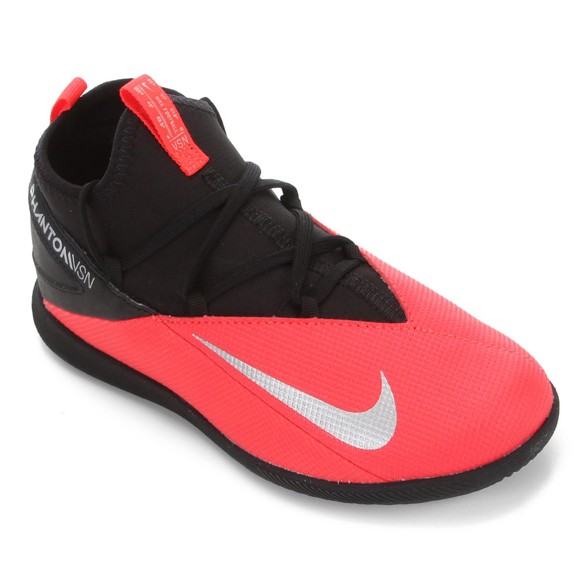 Chuteira Futsal Infantil Nike Phantom Vision Club DF IC Preto+
