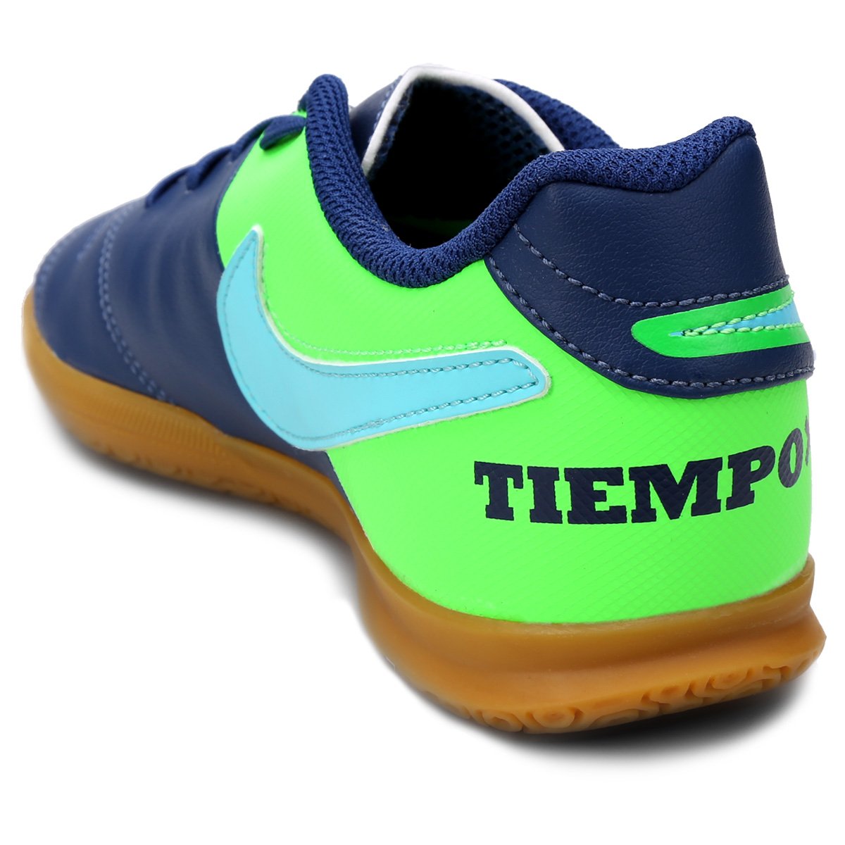 nike tiempo azul y verde