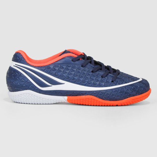 Chuteira Futsal Infantil Penalty Storm XXI - Marinho+Vermelho Menor preço em Chuteira Futsal Infantil Penalty Storm XXI - Marinho+Vermelho