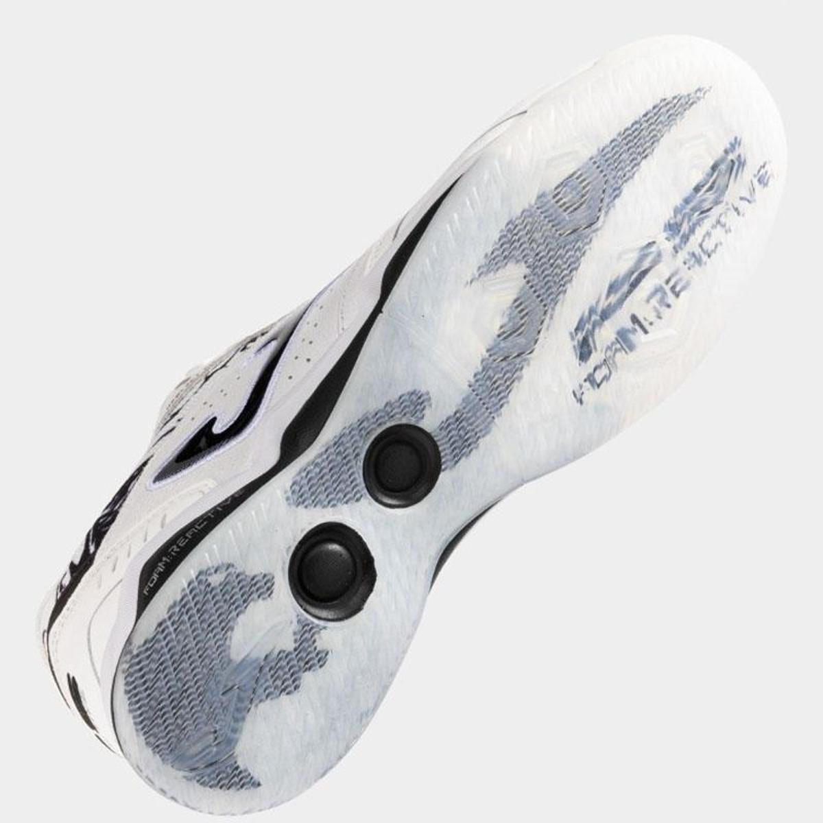 Chuteira Futsal Joma FS Reactive Branca Masculina Cor:;Tamanho:39