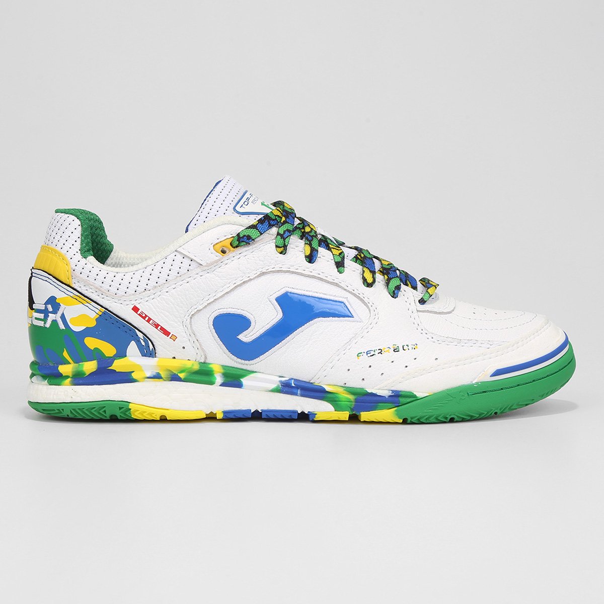 Chuteira Futsal Joma Top Flex Rebound Ferrão Masculina Branco