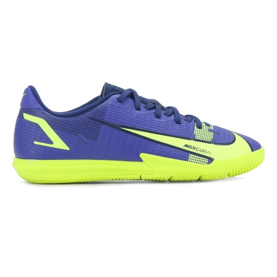 Chuteira Futsal Juvenil Nike Mercurial Vapor 14 Academy - Azul Menor preço em Chuteira Futsal Juvenil Nike Mercurial Vapor 14 Academy - Azul