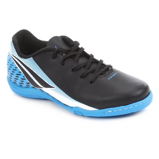 Chuteira Futsal Juvenil Penalty Lider XX - Preto+Azul