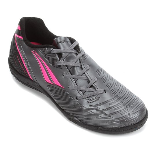 Chuteira Futsal Juvenil Penalty Speed XX - Chumbo+Pink Menor preço em Chuteira Futsal Juvenil Penalty Speed XX - Chumbo+Pink