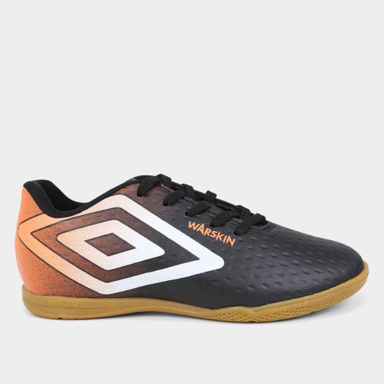 Chuteira Futsal Juvenil Umbro Warskin Unissex - Preto+Branco Menor preço em Chuteira Futsal Juvenil Umbro Warskin Unissex - Preto+Branco