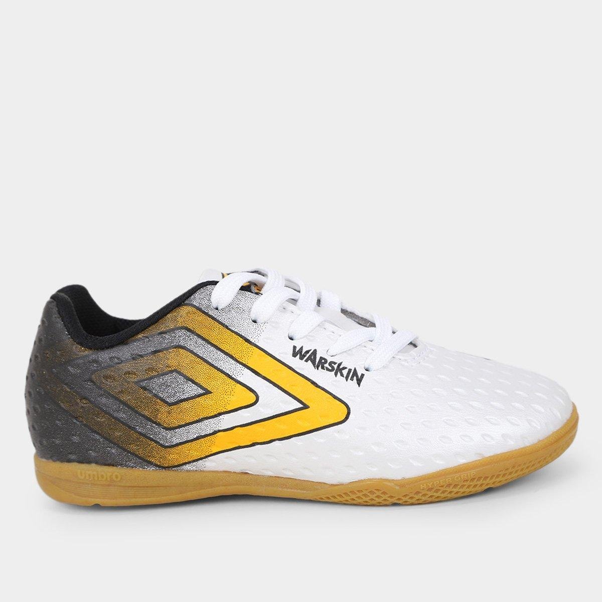 Chuteira Futsal Juvenil Umbro Warskin Unissex