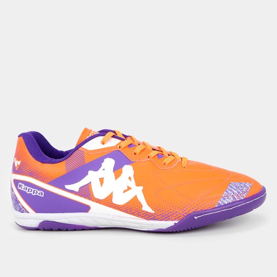 Chuteira Futsal Kappa San Francisco Unissex - Laranja+Roxo Menor preço em Chuteira Futsal Kappa San Francisco Unissex - Laranja+Roxo