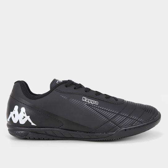 Chuteira Futsal Kappa Washington Unissex - Preto Menor preço em Chuteira Futsal Kappa Washington Unissex - Preto