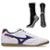 Chuteira Futsal Mizuno Morelia Club + Meia Antiderrapante - Branco+Preto