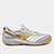 Chuteira Futsal Mizuno Morelia Sala Pro In - Prata+Dourado