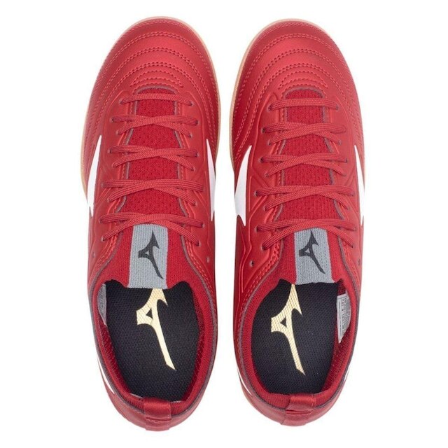 Chuteira Futsal Mizuno Regent IN Infantil - Vermelho 35
