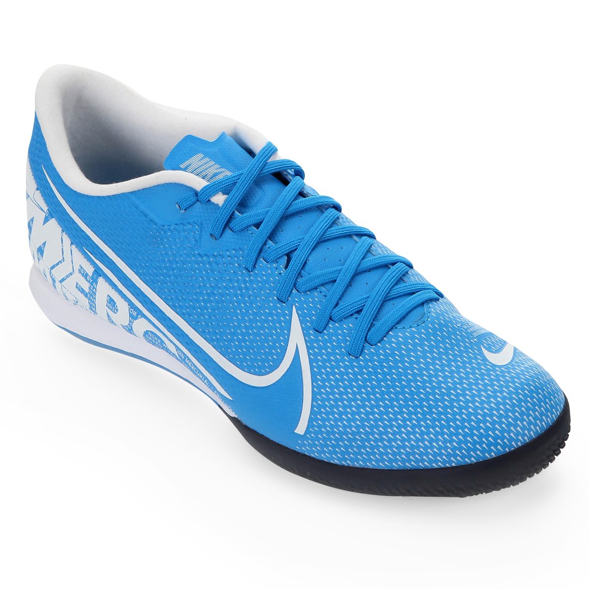Chuteira Futsal  Nike  Mercurial Vapor 13 Academy IC Azul  Chuteira Futsal  Nike  Mercurial Vapor 13 Academy IC Azul