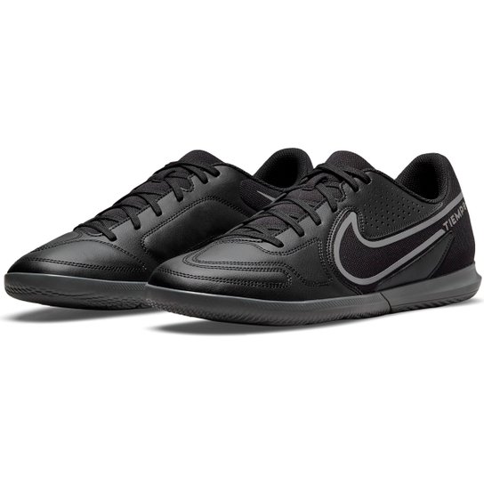 Chuteira Futsal Nike Tiempo Legend Club - Preto+Cinza Menor preço em Chuteira Futsal Nike Tiempo Legend Club - Preto+Cinza