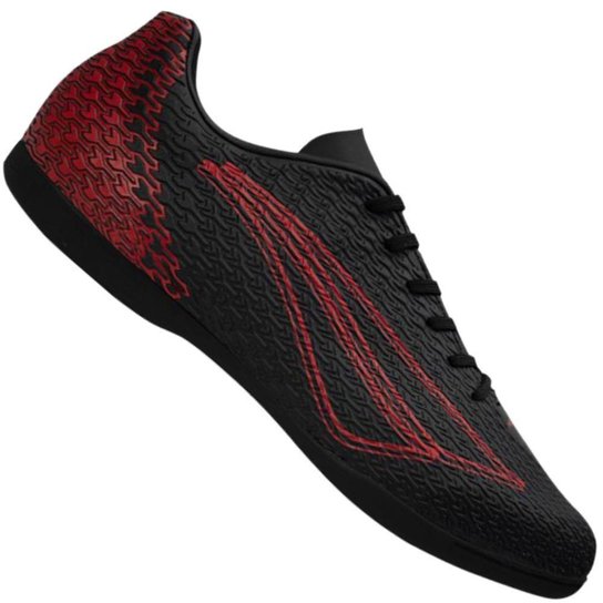 Chuteira Futsal Penalty Bravo XXII Preto+Vermelho Netshoes