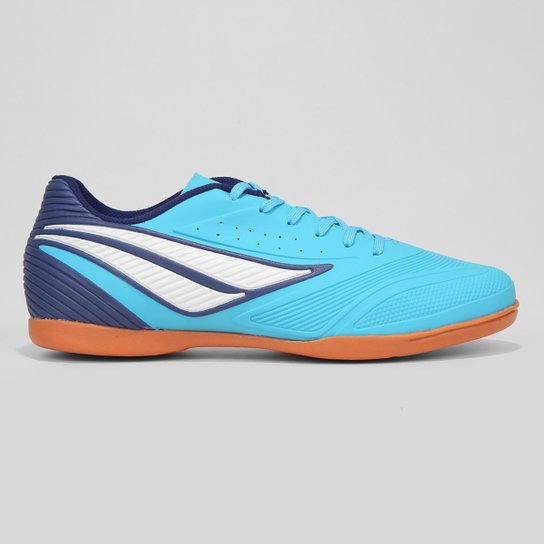 Chuteira Futsal Penalty Garra Y-1 Unissex - Azul Turquesa+Branco Menor preço em Chuteira Futsal Penalty Garra Y-1 Unissex - Azul Turquesa+Branco