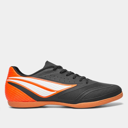 Chuteira Futsal Penalty Garra Y Unissex - Preto+Laranja Menor preço em Chuteira Futsal Penalty Garra Y Unissex - Preto+Laranja