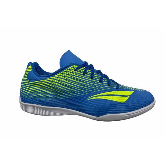 Chuteira Futsal Penalty Líder XXI - Amarelo+Branco Menor preço em Chuteira Futsal Penalty Líder XXI - Amarelo+Branco