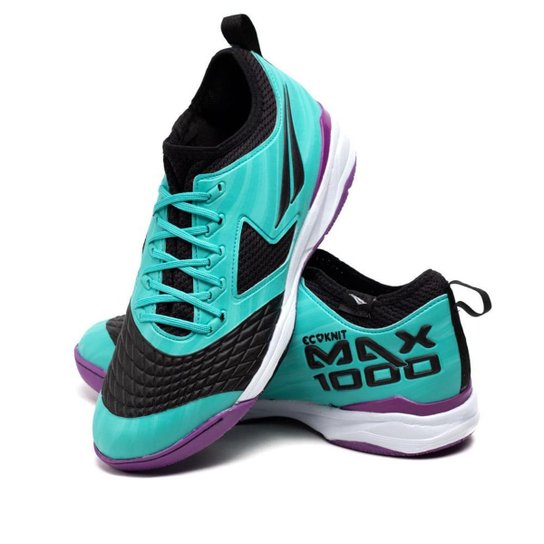 Chuteira Futsal Penalty Max 1000 Ecoknit Verde/preto