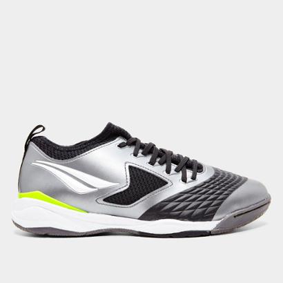 Chuteira Futsal Penalty Max 1000 Ecoknit - Chumbo+Branco | Netshoes
