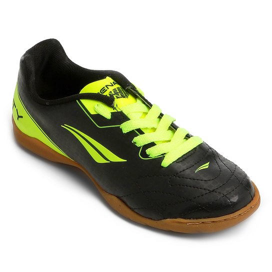 Chuteira Futsal Penalty Soccer Matis VIII - Preto+Amarelo
