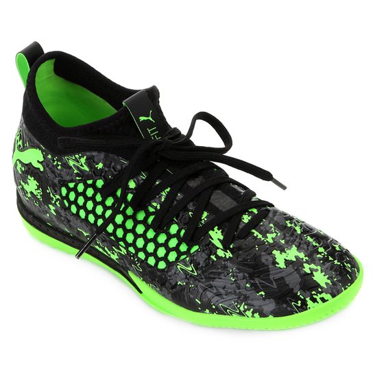 Chuteira Futsal Puma Future 19.3 Netfit It - Preto+Cinza Menor preço em Chuteira Futsal Puma Future 19.3 Netfit It - Preto+Cinza